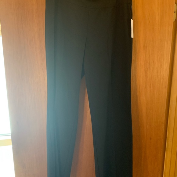 Slip on stretch black crop work pants - Picture 2 of 2
